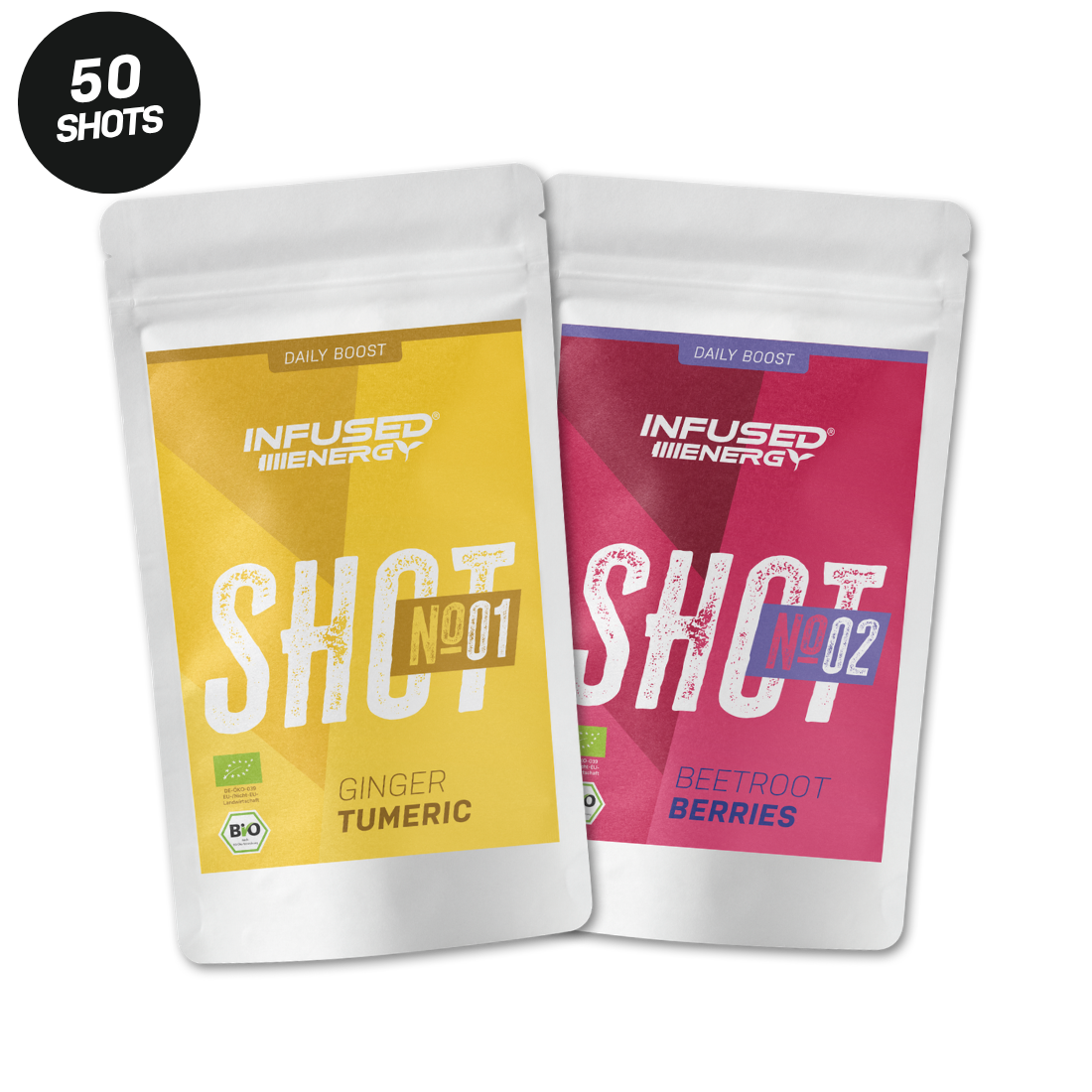 Infused energy Shot No 01 + 02
